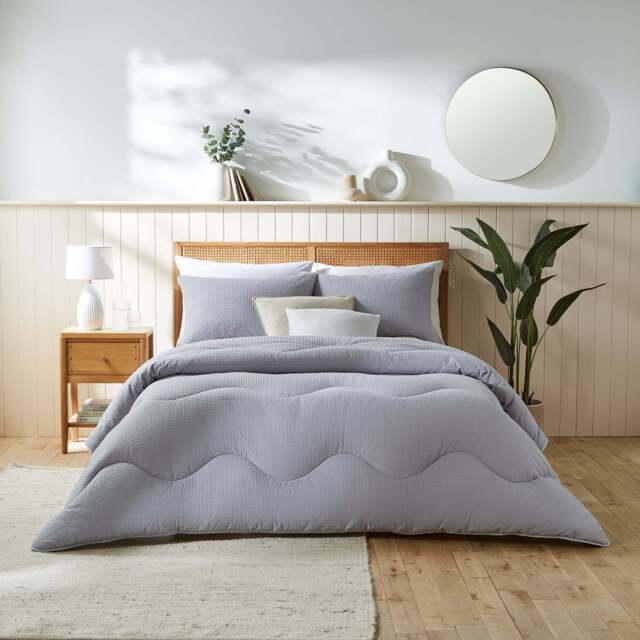 Night Lark® Natural Cotton Waffle Coverless Duvet - image 1