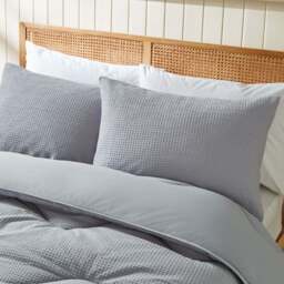 Night Lark® Natural Cotton Waffle Coverless Duvet - thumbnail 7
