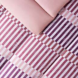 Night Lark® Rosy Stripes Coverless Duvet Set - thumbnail 2