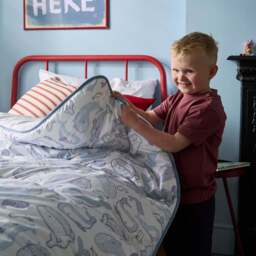Night Lark® Junior - Blue Whale - Washable Coverless Duvet Set - thumbnail 4