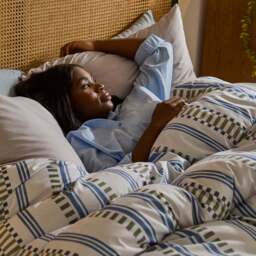 Night Lark® Scandi Stripe Coverless Duvet Set - thumbnail 1