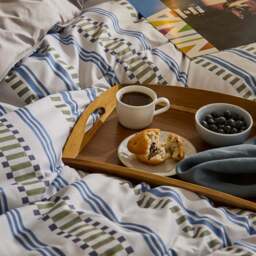 Night Lark® Scandi Stripe Coverless Duvet Set - thumbnail 5