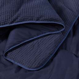 Night Lark® Natural Cotton Waffle Coverless Duvet - thumbnail 4