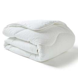 Night Lark® Natural Cotton Waffle Coverless Duvet - thumbnail 4