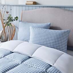 Night Lark® Gingham Print Coverless Duvet Set - thumbnail 1