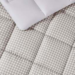 Night Lark® Gingham Print Coverless Duvet Set - thumbnail 5