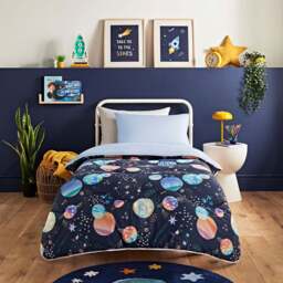 Night Lark®  Junior - Space Adventure - Washable Coverless Duvet Set - thumbnail 1
