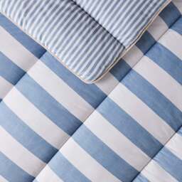 Night Lark® Reversible Herringbone Stripes Coverless Duvet Set - thumbnail 3