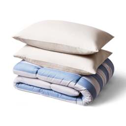 Night Lark® Reversible Herringbone Stripes Coverless Duvet Set - thumbnail 5