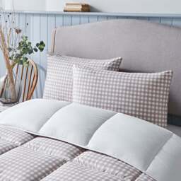 Night Lark® Gingham Print Coverless Duvet Set