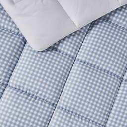 Night Lark® Gingham Print Coverless Duvet Set - thumbnail 4