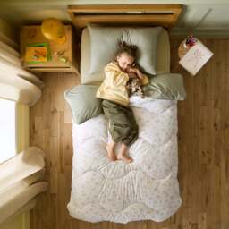 Night Lark® Junior - Leopard Family - Washable Coverless Duvet Set - thumbnail 6