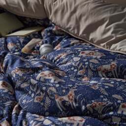 Night Lark® Woodland Creatures Coverless Duvet Set - Indigo - thumbnail 3