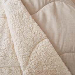 Night Lark® Soft Weave Sherpa Throw – Natural Oat - thumbnail 2