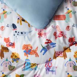 Night Lark® x Eleanor Bowmer Happy Dogs Coverless Duvet Set - thumbnail 2
