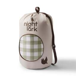 Night Lark® Olive Gingham Coverless Duvet Set - thumbnail 5