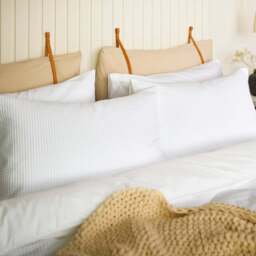 Night Lark®  Natural 100% Cotton Waffle Pair of Pillowcases - White