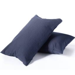 Night Lark®  Natural 100% Cotton Waffle Pair of Pillowcases - White - thumbnail 7