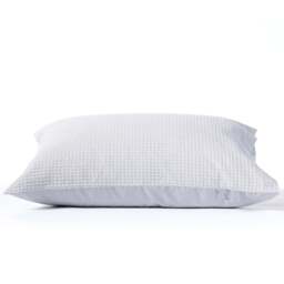 Night Lark®  Natural 100% Cotton Waffle Pair of Pillowcases - White - thumbnail 5