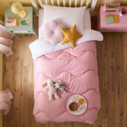 Night Lark® Junior - Pink Starry Nights - Washable Coverless Duvet Set - thumbnail 5