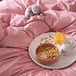 Night Lark® Junior - Pink Starry Nights - Washable Coverless Duvet Set - thumbnail 4