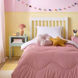 Night Lark® Junior - Pink Starry Nights - Washable Coverless Duvet Set