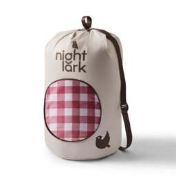 Night Lark® Gingham Burgundy Coverless Duvet Set - thumbnail 8