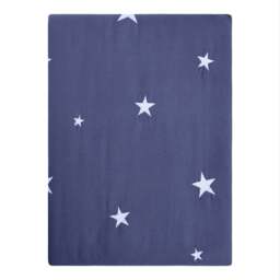 Scattered Stars Navy Blue Organic Cotton Pillowcase - thumbnail 5
