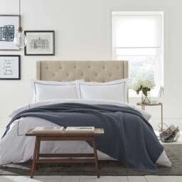 Portofino Cotton Waffle Blankets & Throws - thumbnail 4