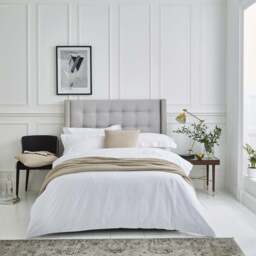 Lexington 300TC Sateen White Two Line Duvet Cover - thumbnail 2