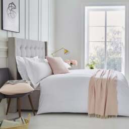 Lexington 300TC Sateen White Two Line Duvet Cover - thumbnail 3