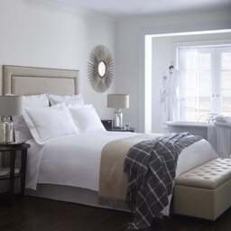 Roma 300TC Sateen Button Hem Duvet Cover Collection - thumbnail 1