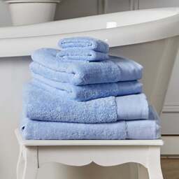 Como Blue 700gsm Organic Cotton Towel Collection - thumbnail 1