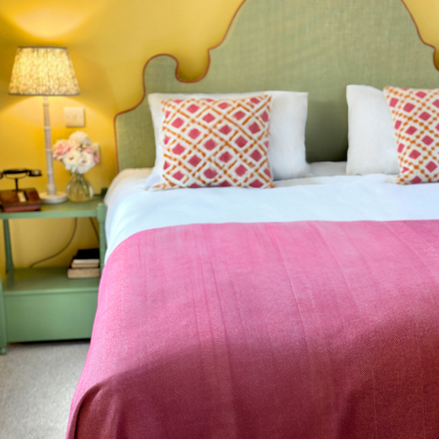 Lisbon Cotton Herringbone Blanket and Throw - Hem  Stitch Finish - image 1