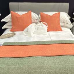 Lisbon Cotton Herringbone Blanket and Throw - Hem  Stitch Finish - thumbnail 6