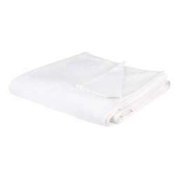 Kensington Floral Cotton Matelasse Throw - White - thumbnail 6