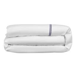 Lexington 300TC Sateen Navy & White Two Line Duvet Cover - thumbnail 6