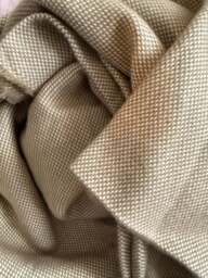 Porto Brushed Cotton Blanket and Throw Coffee - thumbnail 3