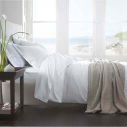 Vermont 200TC Organic Cotton Percale Flat Sheet - thumbnail 2