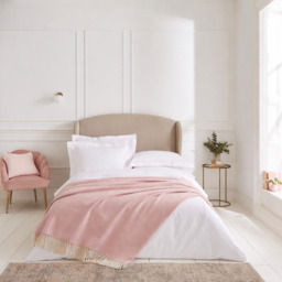 Lexington 300TC Organic Cotton Sateen Pink Two Line Duvet Cover - thumbnail 4