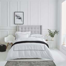 Lexington 300TC Sateen Black Two Line Duvet Cover - thumbnail 2