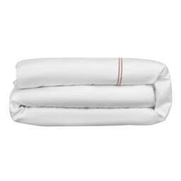 Lexington 300TC Sateen Latte Two Line Duvet Cover - thumbnail 6