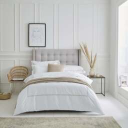 Lexington 300TC Sateen Latte Two Line Duvet Cover - thumbnail 1