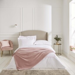 Lexington 300TC Organic Cotton Sateen Pink Two Line Oxford Pillowcase - thumbnail 4