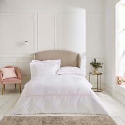 Lexington 300TC Organic Cotton Sateen Pink Two Line Oxford Pillowcase - thumbnail 6