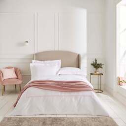 Lexington 300TC Organic Cotton Sateen Pink Two Line Oxford Pillowcase - thumbnail 3