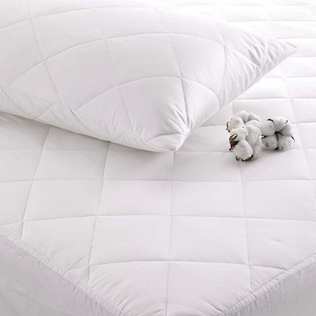 Luxury Cotton Quilted Mattress Protector - image 1
