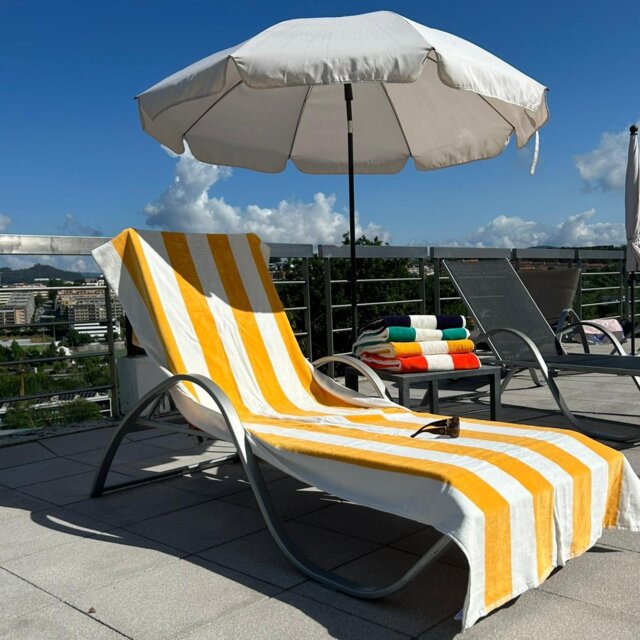 Girona Stripe Beach Lounger or Pool Chair Towel Collection - image 1