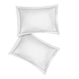 Lexington 300TC Sateen Silver Grey Two Line Duvet Cover - thumbnail 6