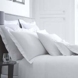 Biarritz 320TC Egyptian Cotton Percale Duvet Cover Collection with Envelope Hem - thumbnail 1
